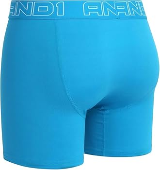 AND1 Mens Boxer Briefs - 6 Pack Sport Performance